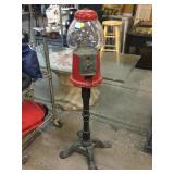 Metal Red candy machine dispenser, 38in tall