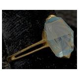 14k Gold Ring, Tw 2.3.g, Sz 7.5