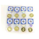 Billy Joel/Elton John tokens, 24k plate