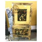 Attributed Aldo Tura parchment and brass mobile