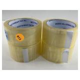4 New clear rolls packing/shipping tape