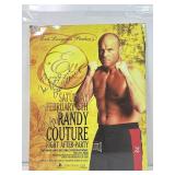 Randy couture autographed poster display