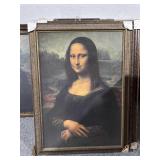 Framed Mona Lisa Print - 61x45in Approx
