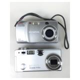 2 Digital Cameras. Minolta Dimage F100 & Olympus