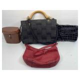 Vtg Woven Purses. M & G Bertini Italian, Sarif
