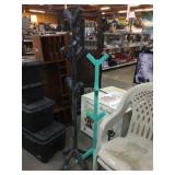 2 wood coat racks, Approx 5ft tallest one
