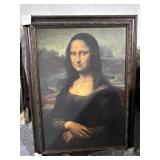 Framed Mona Lisa Print - 61x45in Approx