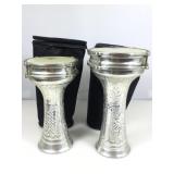 2 Rhythm Fusion aluminum hand drums in black