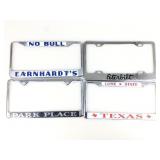 License plate frames, Earnhardt, Peterbilt, Texas