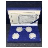 4 Silver Barber Half Dollars, See Photos For Years