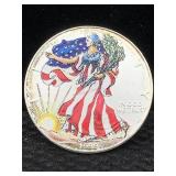 1999 Silver Eagle 1 Oz 999 Colorized