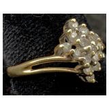 10k Gold Ring, Tw 2.5g, Sz 4.5