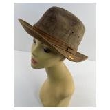 Stetson Suede Leather Traveller Hat. Previously