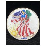 2000 Silver Eagle 1 Oz 999 Colorized