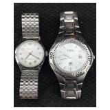 Caravelle By Bulova Wind-up Watch & Fossil Blue