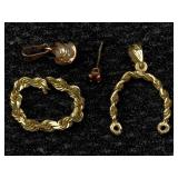 14k Gold Pendant & More, Tw 2.9g