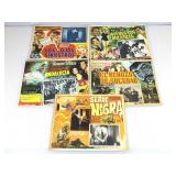 5 Vtg Spanish Language Lobby Cards Approx.