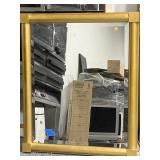 Gold framed mirror. Approx 3x2ft