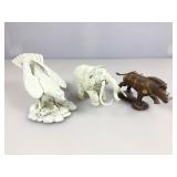 3 Metal Animal Figures. Possibly For RPG