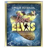 Signed Viva Elvis Presley framed poster 24x30