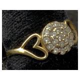 10k Gold Ring, Tw 1.4g, Sz 7