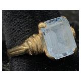 14k Gold Ring, Tw 4g, Sz 6