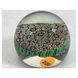 Murano Millefiori Art Glass Paperweight