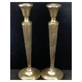 Sterling Silver Weighted Candle Holders, Tw 788g