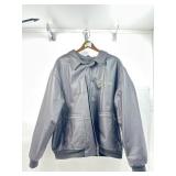Snap-On Brown Leather Retro Jacket. Sz 2xL