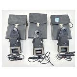 3 TIF DC1000 Digital Clamp-On Ammeters in Cases.