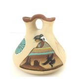 Signed Native American wedding vase