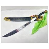 Decorative Sword w/ Scabbard. Not Sharp 34in