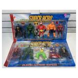 2 super hero action figure play packs