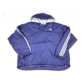 Adidas pullover hoodie rain jacket size L