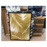 Assorted wall art. Largest framed is 29x25