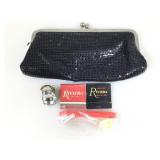 Metal mesh clasp purse and more.