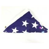 Valley Forge tri folded USA flag
