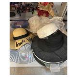 Assorted ladies hats.