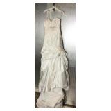 Designer wedding gown.