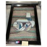 Wall Hanging Stained Glass Art. Approx. 18x27