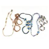 Jewelry Bead and fetish necklaces. Assorted