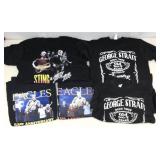 T Shirts. Assorted. Music theme.