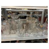 Glass and Crystal decorative and serving items.