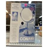 NIB Conair Double sided Lighted Makeup Mirror.