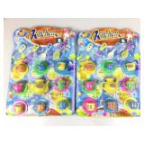 2 kitchen tea party child playsets. On card