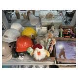Assorted Hard Hats, Records, Kids Toys and more.