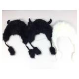 Faux fur hats.