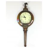 Vintage Decorative wall clock. Glass cover has