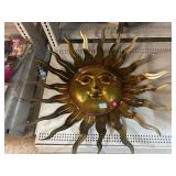 Metal sun wall art