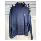 Adidas zip front jacket size not marked. Looks L